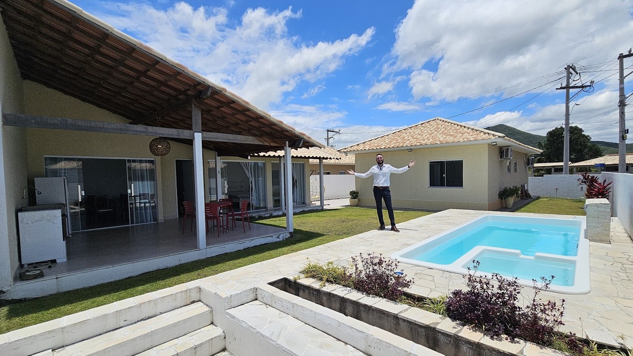 TUDO ISSO POR 450MIL? 4 QTS, PISCINA, FOGO DE CHÃO E TERRENÃO!😍