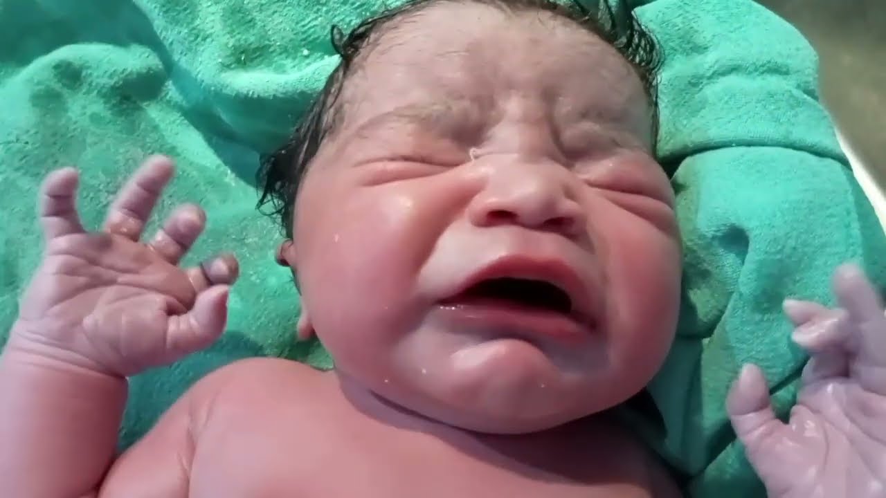 Very Beautiful my Cute Baby little girl after birth  in hospital #SS Vlogs