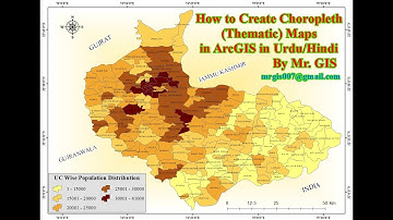 How to create choropleth (thematic) map in ArcGIS in urdu/hindi || Lecture Number 32
