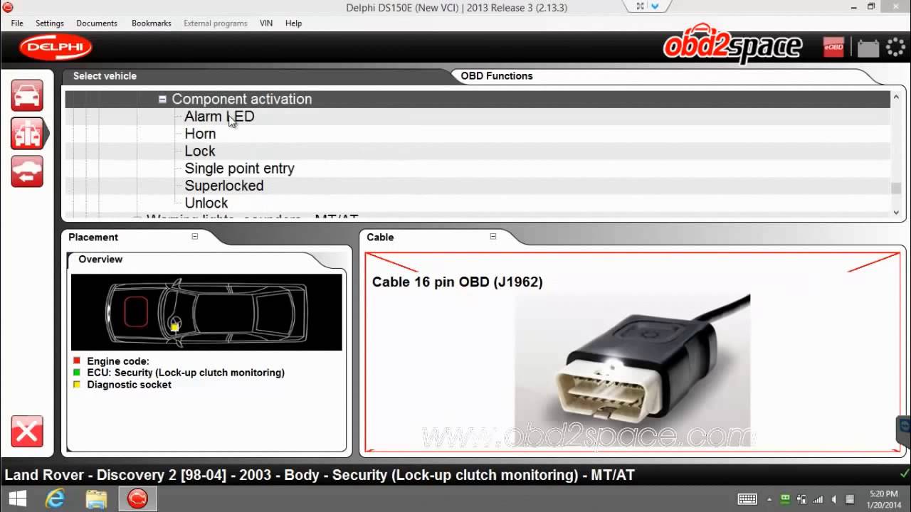 obd2space.com - How to use Delphi Diagnostic Tools & Equipment DS150E Auto  CDP+ Bluetooth 