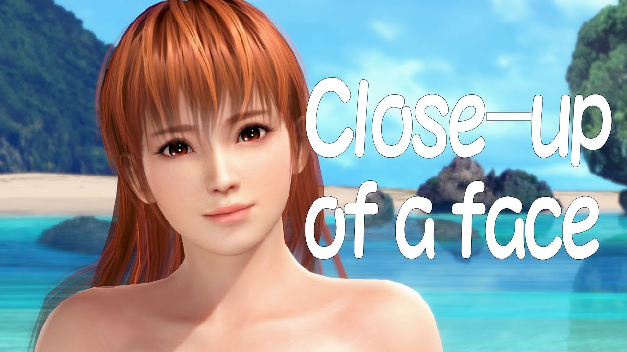 DOAX3 かすみ の顔へズーム、髪型：ロング (Kasumi：Close up of a face) Hairstyle Wear