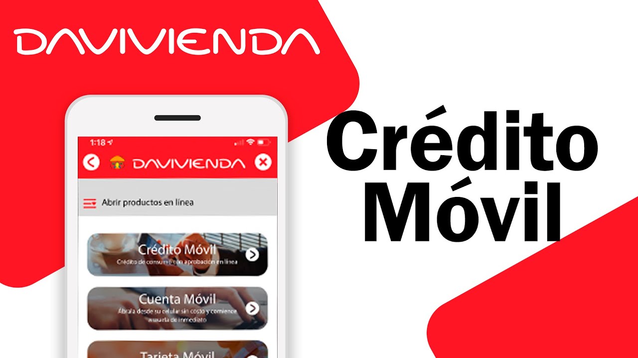 🕐 CRÉDITO MÓVIL DAVIVIENDA Solo para CLIENTES con APLICACIÓN y CUENTA