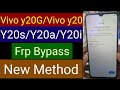 Vivo Y20g/Vivo Y20/Vivo Y20s/Vivo Y20i/Y20a Frp Bypass New Method 💯✅🔥