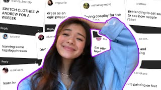 doing EVERY video my subscribers asked for in ONE DAY
