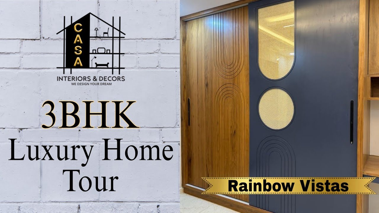 Luxury Home Interiors in Rainbow Vistas 3BHK Moosapet Home Tour