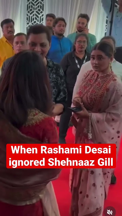 #RashamiDesai completely ignored #ShehnaazGill at BabaSiddique’s eid party 😂
