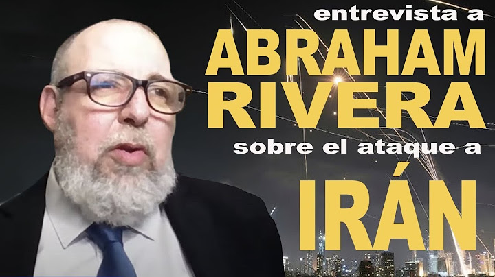 🎤 Entrevista a Abraham Rivera sobre el ataque a Iran