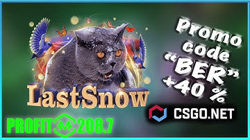CSGO.NET promo code "BER" +40% bonus to new deposit/ Open Last Snow Case / (mycsgo)