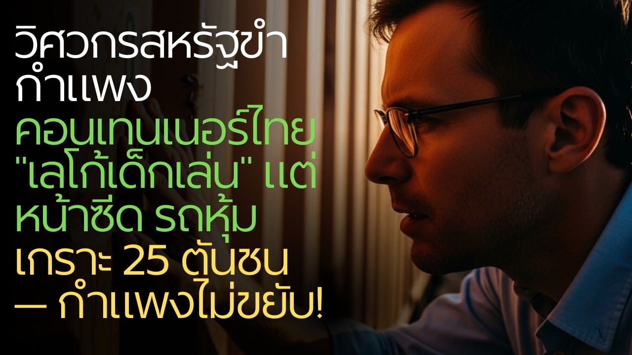 วิศวกรสหรัฐขำกำแพงคอนเทนเนอร์ไทย 