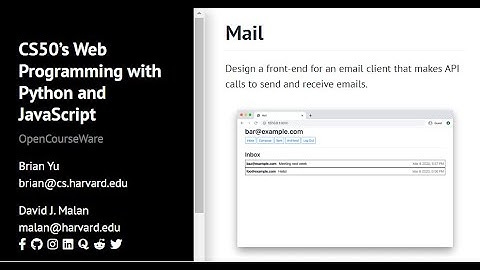 Harvard CS50W Web Programming - Project 3 - Mail