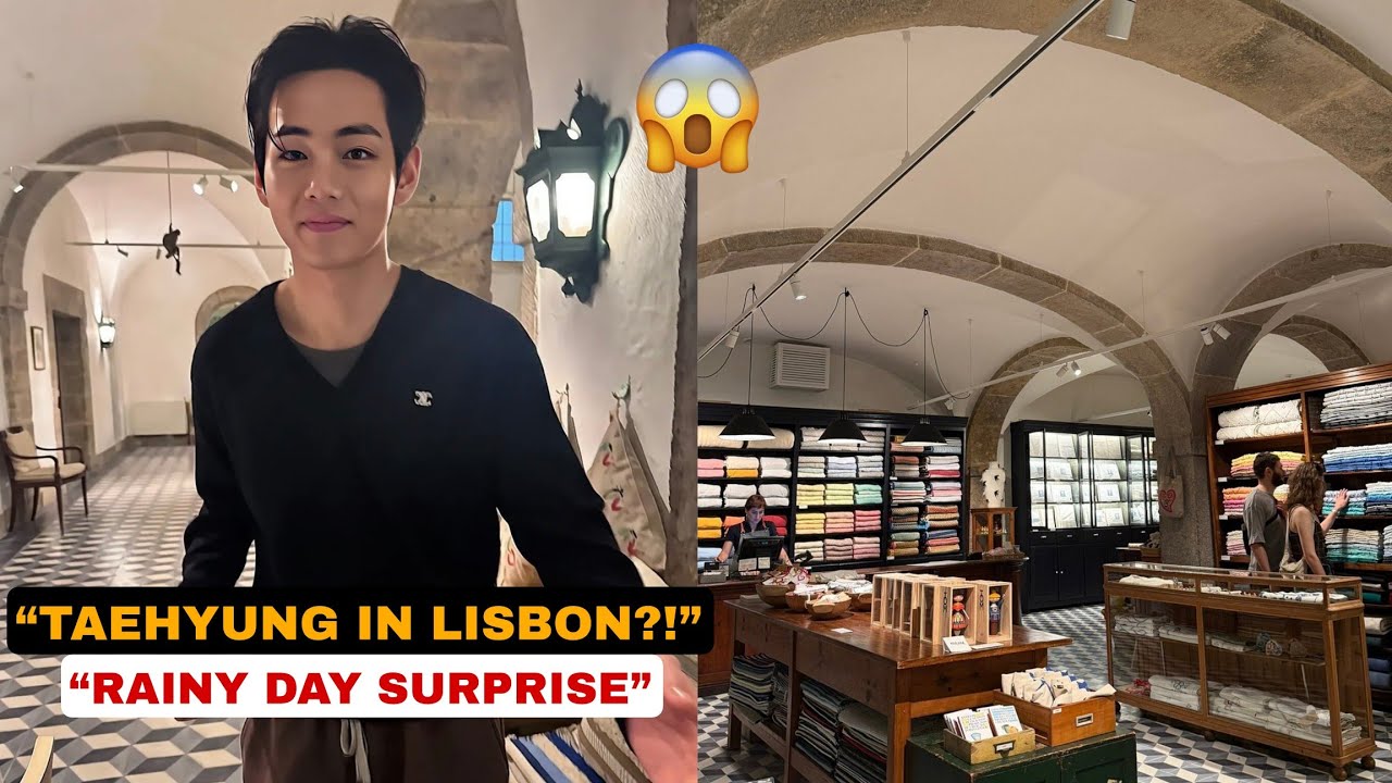 🔴 Ким Тэхён в Лиссабоне?! Момент дождливого дня, который кажется сном