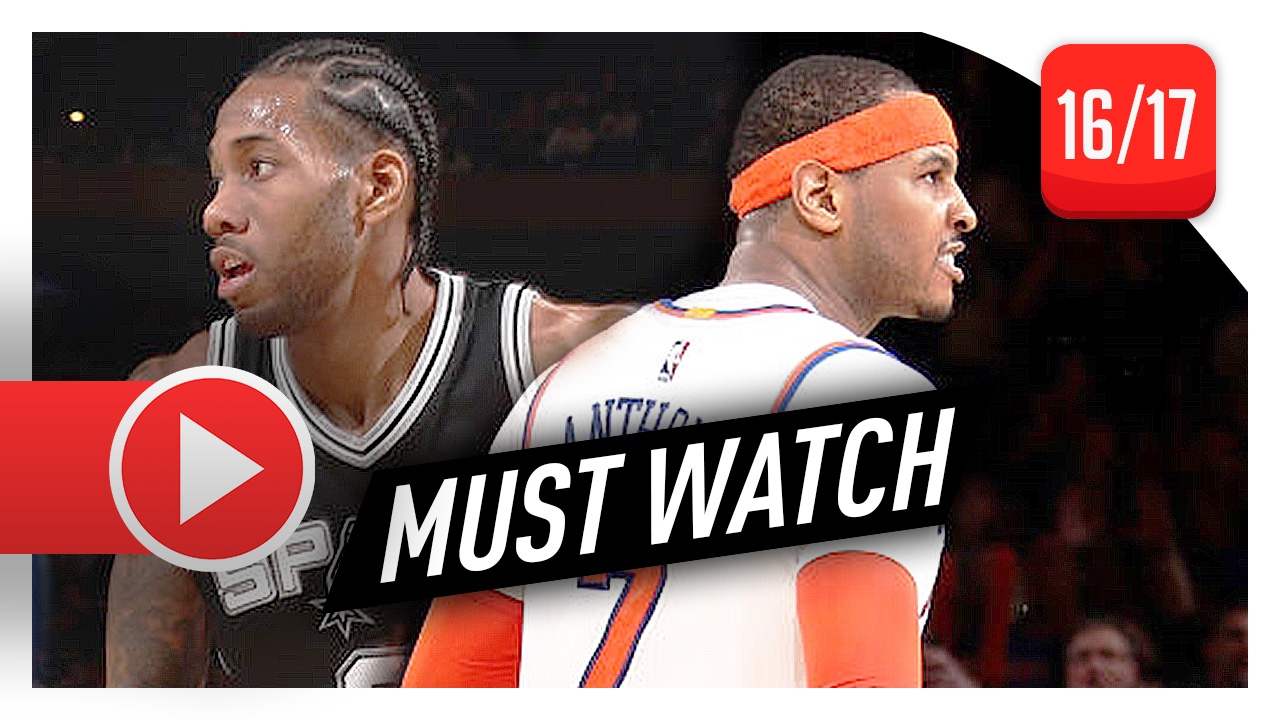 Carmelo Anthony vs Kawhi Leonard SUPERSTARS Duel Highlights (2017.02.12) Knicks vs Spurs - EPIC!