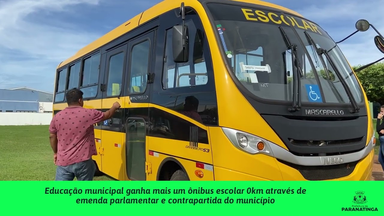 NOVO ONIBUS ESCOLAR 0KM PARANATINGA