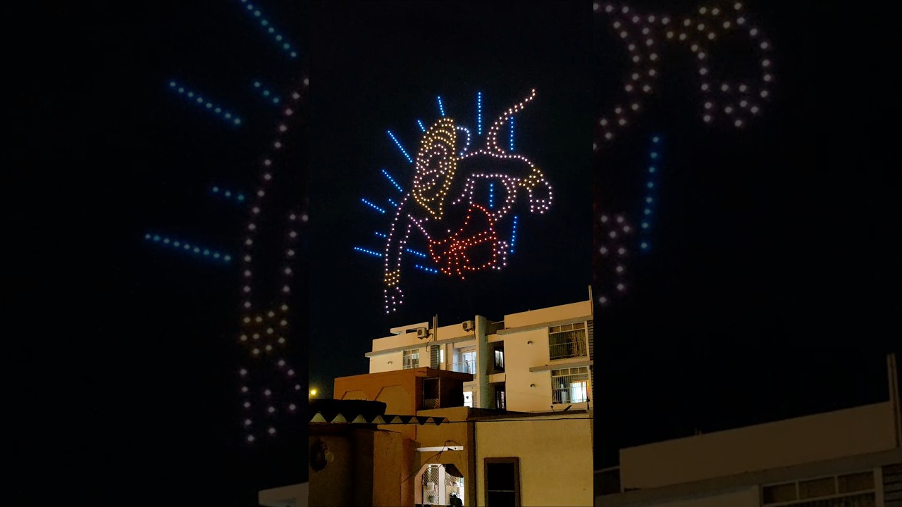 Vijayawada skies lit up with Dasara magic! ✨🚁 