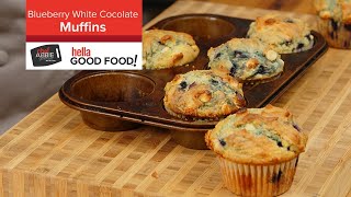 SIMPLE & DELICIOUS - White Chocolate Blueberry Muffins