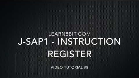 J-SAP1 - Instruction Register