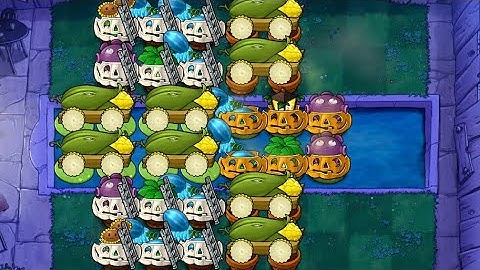 [Pvz mobile] Classic 8 cob | Survival Fog Endless