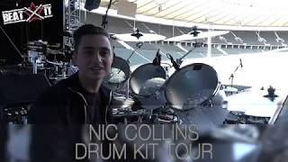 Nic Collins Presents His Drum Kit On Phil Collins 'Still Not Dead Yet Live' World Tour