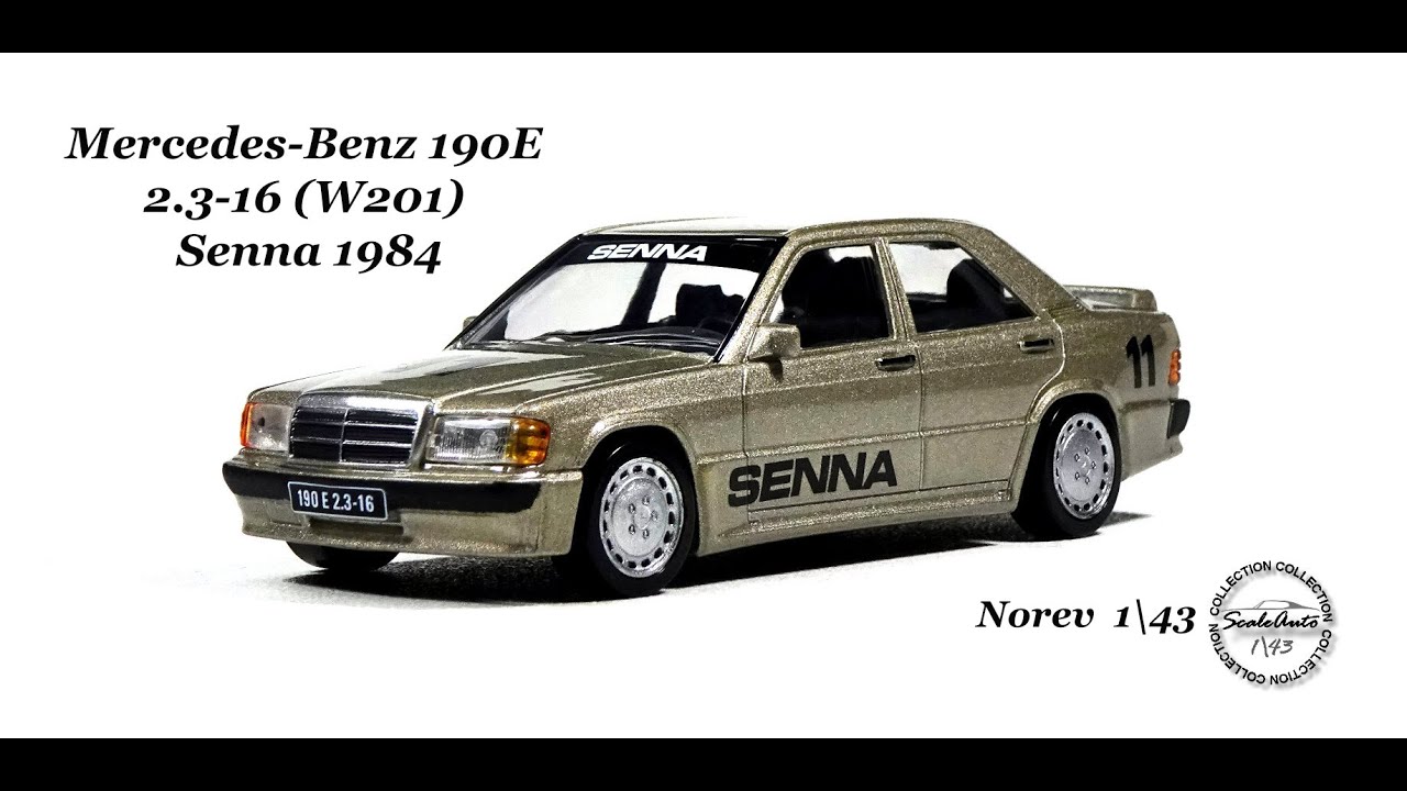 Mercedes-Benz 190E 2,3-16 W201 Senna 1984 (Norev) 1# - YouTube