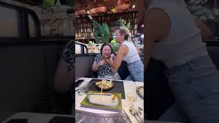 Playful Dinner Moment Turns Silent After Loud Restaurant Wall Collapse