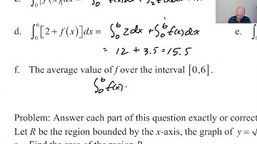 Area Between Curves Review Problems, pg 7