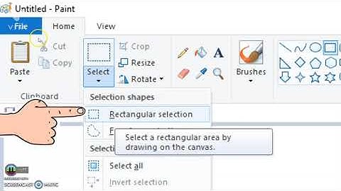 Cut, Copy and paste a picture in MS paint