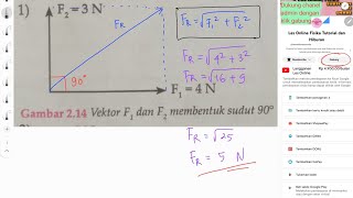 menghitung resultan dua buah vektor gaya F1 dan F2 90° menghitung resultan dua buah vektor gaya F1 dan F2 90°