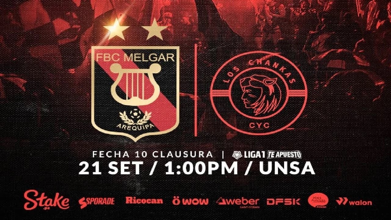 🔥🔥🔥FBC Melgar 🔴⚫️🔴 Vs. Los Chankas - CYC 🟡🔴🟡 l Liga 1 🇵🇪 Clausura 2025 ...