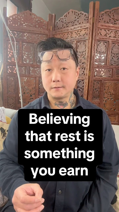 Believing that rest is something you earn 😳