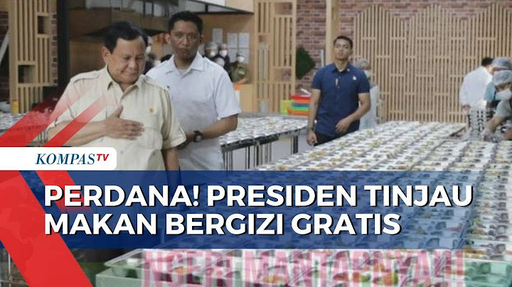 Presiden Prabowo Tinjau Langsung Dapur Umum dan Pelaksanaan Makan Bergizi Gratis