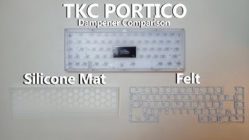 TKC Portico Sound Dampening Comparison with Lubed + Filmed Glorious Pandas and Gat Cap Gold-Yellows