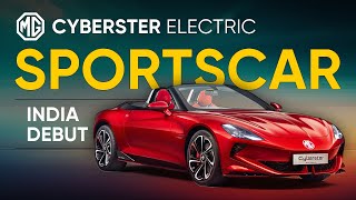 MG Cyberster Electric Sportscar Unveiled | Walkaround Video | MG Motor & JSW Partnership #mgmotor