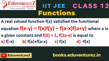 A real valued function f(x) satisfied the functional equation f(x-y) = f(x)f(y) – f(a-x)f(a+y) wher