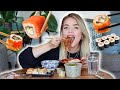 SUSHI & NOODLES MUKBANG! 🤤🍣 | Kristina K ❤