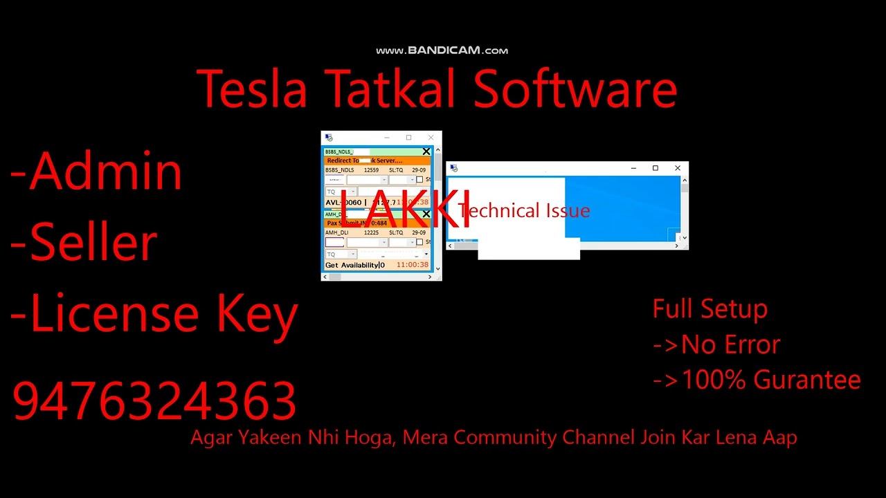 Tesla Tatkal Software I SL Booking