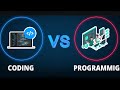 What is the difference between programming and coding ?  #codingvsprogramming || LockDown Learner