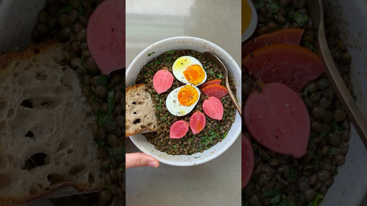 Brothy French Lentils