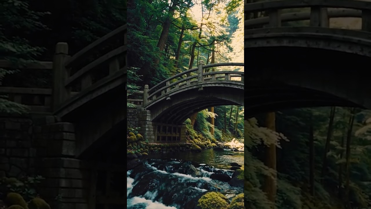 Will You Cross This Moss-Covered Bridge at Dawn?