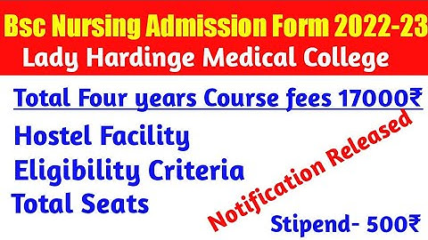 Bsc Nursing Admission Form 2022 Lady Hardinge Medical College Bsc Nursing Admission Form 2022-233