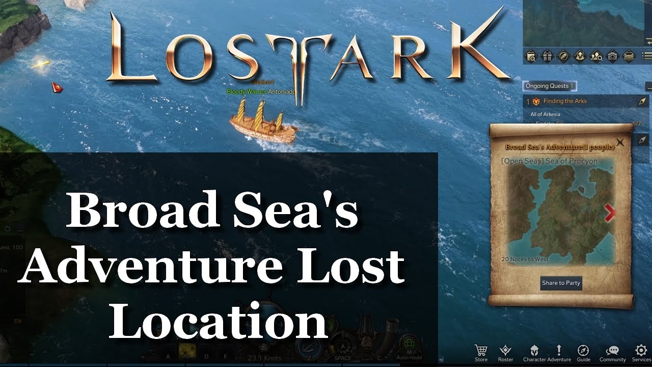 Lost Ark Broad Sea's Adventure Lost Location YouTube