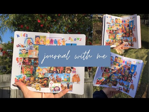journal with me / kid shows spread