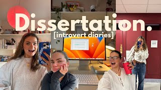 completing my Dissertation 💌 i finally did it !! introvert diaries ✨