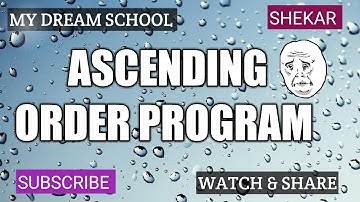 HOW TO EXECUTE ASCENDING ORDER PROGRAM USING 8086 EMULATOR