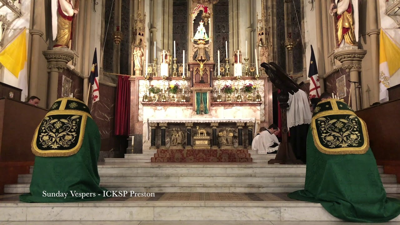 Sunday Vespers & Benediction - ICKSP Preston - YouTube