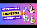 How to make a 3d printable lightbox  fusion 360  braga3dprint  vectorizerai  bambu labs