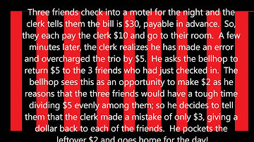 Riddle #1 The Missing Dollar