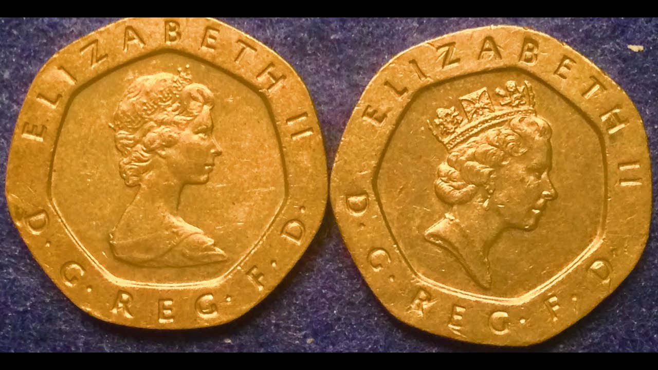 1982 1993 Twenty Pence Coins Of UK YouTube 1982 1993 Twenty Pence Coins Of UK YouTube