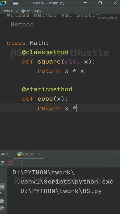 Class Method vs Static Method in Python #coding #code #programming ...