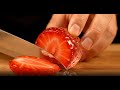 Satisfying ASMR: Slicing realistic glass fruit / Veo 3