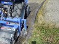 トラクターで畔際残耕処理